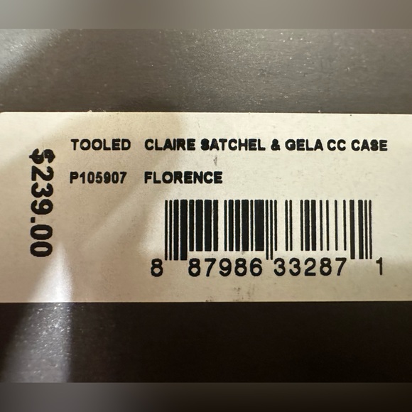 Patricia Nash box set Tooled Claire Satchel and Gela CC Case Florence New in box - Picture 15 of 16